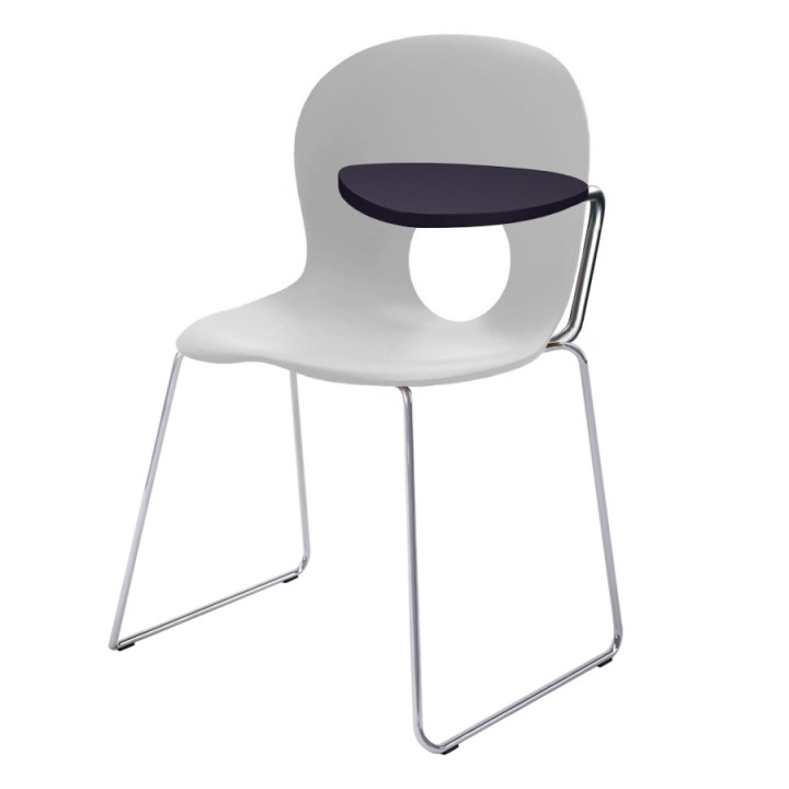 Olivia Slim - Chair with left writing tablet, antipanic hinge