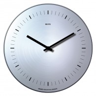 Orario - Aluminium finish without numbers - Wall clock