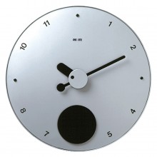Contrattempo - Aluminium finish - Pendulum wall clock