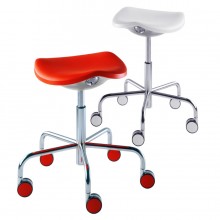 Welcome - Stool on castors with gas lift adjustable height